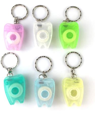 Buy Healifty 4-Piece Portable Dental Floss Keychain | Dentist Gifts | Flower Design for Easy Tooth Cleaning - Buy Online on GoSupps.com