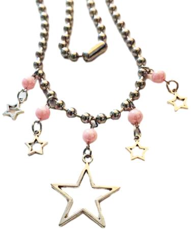 Oralgo Trendy Star Necklace | Unique Hollow Star Pendant | Personalized Pearl Jewelry - Buy Online on GoSupps.com