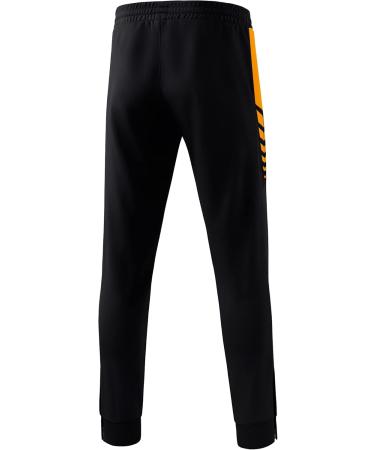 Erima Men's Training Pants - Six Wings Functional XL in Black/New Orange | International Shipping Available - Buy Online on GoSupps.com