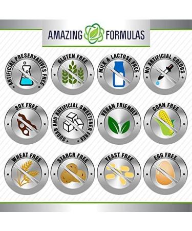 Amazing Formulas 5-HTP (Hydroxytryptophan) Supplement | 100 Mg Per Serving | Veggie Capsules | Non-GMO | Gluten Free | Made in USA (2 Pack 120 Count) - Buy Online on GoSupps.com