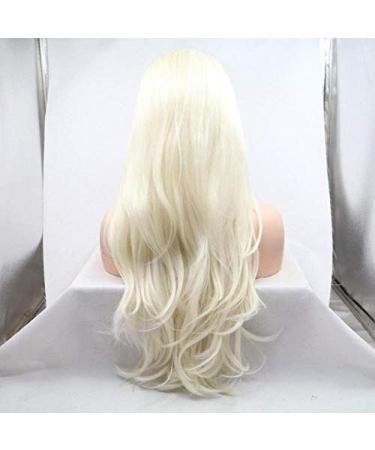 Buy BGHJUE Chemical Fiber Front Lace Wig - Long Curly Beige & White Hair for Women | International Shipping - Buy Online on GoSupps.com