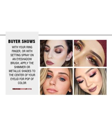 Quxunzzz 9Colorful Eyeshadow Palette - Matte & Shimmer Glitter, Waterproof & Long Lasting - Set B - Buy Online on GoSupps.com