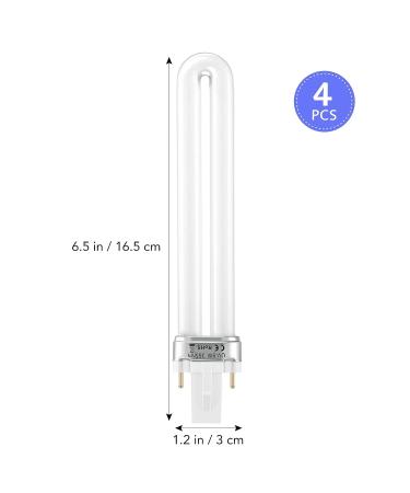 IMIKEYA 4pcs 9W 365nm UV Nail Dryer Lamp Replacement Bulbs for Gel Curing - Manicure Tool - Buy Online on GoSupps.com