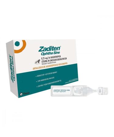 ZADITEN ophtha sine 0.25 mg/ml eye drops single dose 20 pcs