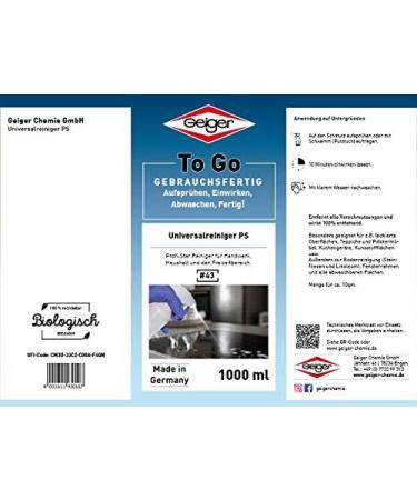 Geiger Chemie Universal Cleaner PS 1 l - Buy Online on GoSupps.com
