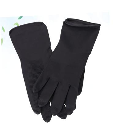 HAPINARY 5 Pairs Hair Shampoo Gloves Hair Dye Glove Barber Gloves Hair Salon Gloves S Black - Buy Online on GoSupps.com