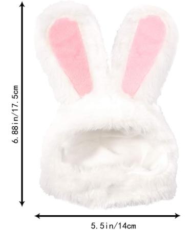 XIMISHOP Cute Costume Bunny Rabbit Hat with Ears for Cats & Small Dogs Party Costume Easter Pet Accessory Headwear - Buy Online on GoSupps.com