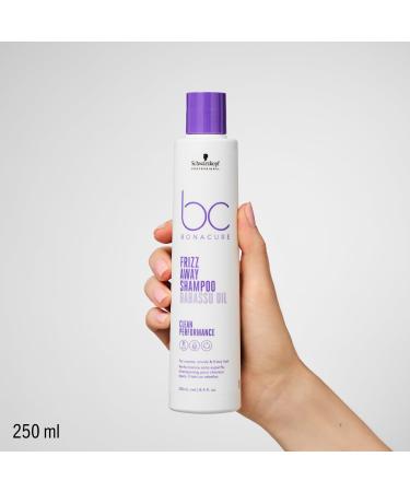 Schwarzkopf Professional Bonacure Frizz Away Shampoo Frizzy Hair Vegan Care Complex With Babassu Oil Anti-Humidity Effect Softening All Day Shield Intense Shine 250 ml - Buy Online on GoSupps.com