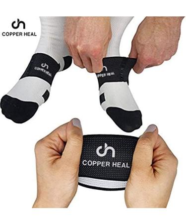 Buy Copper Heal Arch Support - 2 Units Compression Brace for Plantar Fasciitis Relief & Flat Feet | Best Achilles Support Sleeves | International Shipping - Buy Online on GoSupps.com