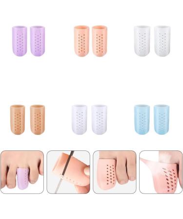 Minkissy 6 Pairs Callus and Corn Protectors for Men - Breathable Toe Caps for Blister and Callus Relief - Wear-Resistant and Elastic - 4.5x2.2cm - Buy Online on GoSupps.com