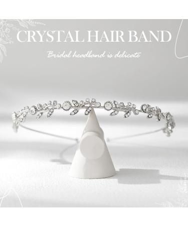 Yean Rhinestones Headbands for Women Wedding Bridal Headpiece Crystal Flower Tiaras Headband Bridal Tiara Wedding Accessories - Buy Online on GoSupps.com