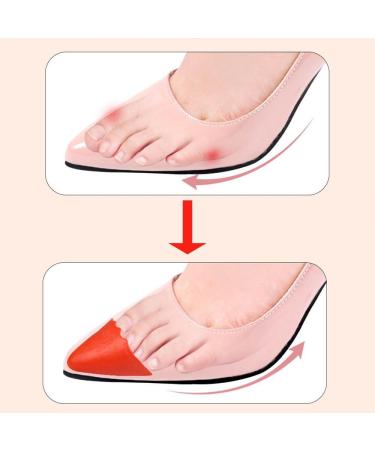 3 Pair Toe Inserts for Loose Shoes | Shoe Fillers for Men & Women | Comfortable Foam Toe Cushions - Half-Size Insoles (Orange Round - Buy Online on GoSupps.com
