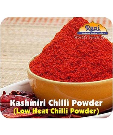 Rani Kashmiri Chilli Powder (Deggi Mirch) 3oz PET Jar - All Natural, Salt-Free Indian Spice, Vegan - Non-GMO, Gluten Friendly - Buy Online on GoSupps.com