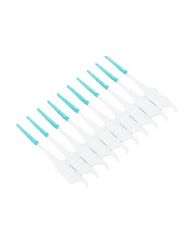 200pcs Soft Interdental Brushes - Silicone Head Dental Floss Toothpick with Case for Oral Care (Green) | International Shipping - Buy Online on GoSupps.com