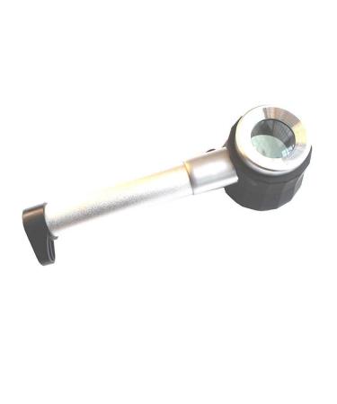 Magnifying Glasses Educational Hobby Magnifiers Handle Magnifier 10X-25Mm with Scale Magnifier 10 Times Magnifier 25 Mm Optical Lens with Led Comfortable Anniversary