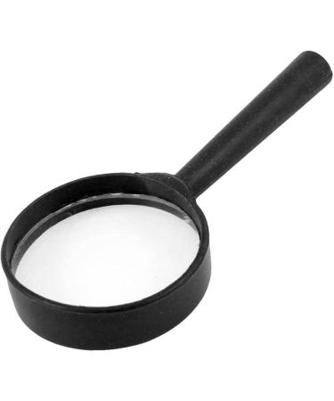 Handheld Black Plastic Frame 40mm Lens 5X Magnifier Full of Stars