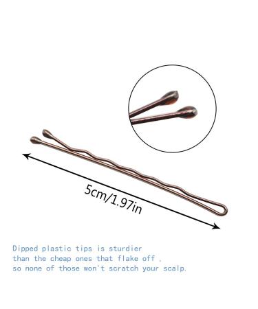 Dofash 5cm Curved Brown Bobby Pins - Bulk 260pcs Strong Hair Clips for Salons - Buy Online on GoSupps.com
