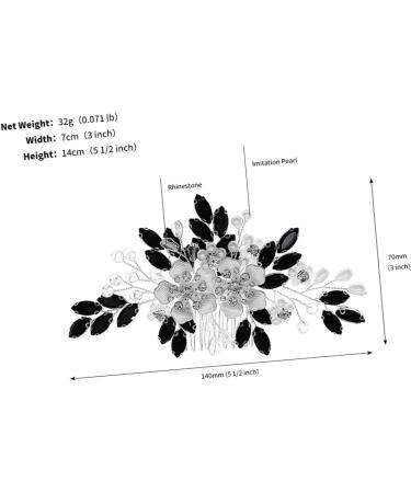 FRCOLOR pearl flower comb wedding hair accessories Wedding hair side comb Bride hair side comb Hair fork wedding decoration reusable headdress girl rhinestones party supplies bridesmaid - Buy Online on GoSupps.com