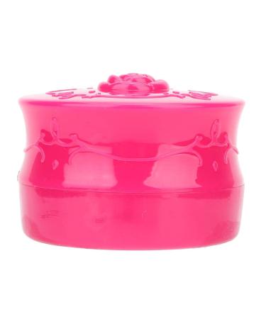 Powder quack and container Anggrek Powdered container vintage rose empty make-up loose powder dispenser box cosmetics bag with powder quaste black (rose red)