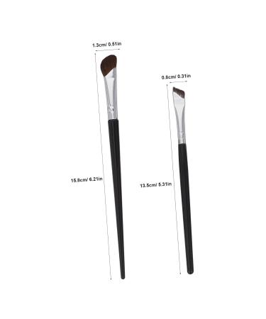 FRCOLOR 4 Pcs Flat Concealer & Contour Brush Set - Angled Makeup Brushes for Eyes Nose & Eyebrows - Premium Horse Hair Tools for Flawless Makeup Application - Buy Online on GoSupps.com
