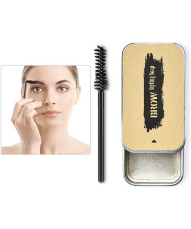 Eyebrow Shaping Wax Eyebrow Soap Wild Eyebrow Styling Shaping Wax Colorless Waterproof Natural Eyebrow Cream Wax Brow Adjustment Gel with Brush 2PCS - Buy Online on GoSupps.com