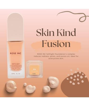Softlight Skin-Smoothing Hydrating Foundation 8N - Non-Comedogenic Perfect for All Skin Types | International Shipping Available - Buy Online on GoSupps.com