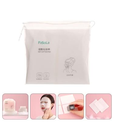 Beaupretty Cotton Makeup Pads - 200pcs Facial Cleaning & Makeup Remover Pads | Compressed Sponges for Easy Use - Buy Online on GoSupps.com