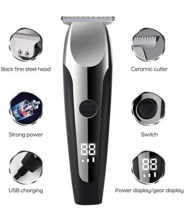 Pro Hair Clipper Hair Clipper Beard Trimmer Kit for Men Cordless Hair Mustache Trimmer Hair Cutting Groomer Kit Precision Trimmer Waterproof USB - Buy Online on GoSupps.com