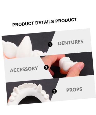 Nolitoy 24st Halloween Teeth Creepy Vampire Bite Costume Props | Funny PVC Replacement Teeth for Halloween Decorations - Buy Online on GoSupps.com