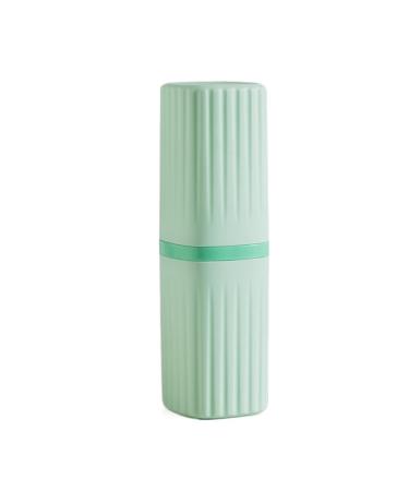Tooth Brush Holder Travel Wash Cup Toothbrush Cup Outdoor Convenient Toothbrush Set Toothpaste Toothbrush Box (Color : Green)