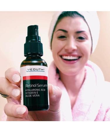Retinol Serum for Face with Hyaluronic Acid Hydrating Face Serum Targets Wrinkles Dark Spots & Acne Anti Aging Facial Serum Skin Care Products for Men & Face Serum for Women by YEOUTH - Buy Online on GoSupps.com