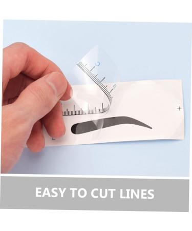  HAKIDZEL 50Pcs Eyebrow Positioning Ruler Eyebrow Shaping Template Eyebrow Ruler Sticker Eyebrow Template Eyebrow Stencil Eyebrow Shaper Kit - Buy Online on GoSupps.com