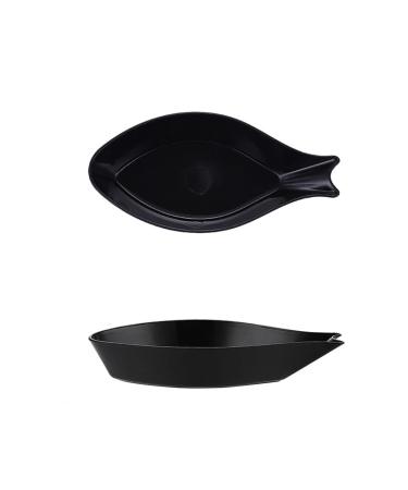 Snack Dip Bowls 5Pcs Plastic Sauce Dish Sushi Dipping Bowl Vinegar Spice Seasoning Dishes Mini Appetizer Plates Fish Shape Kitchenware (Color : A-5pcs)
