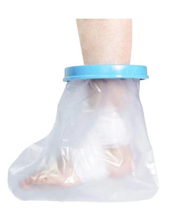 BESUMYN Waterproof Foot Cast Cover for Shower Watertight Plaster Foot Dressing Protector for Toe Ankle Wound Reusable Cast Bag Keep Wounds & Bandage Dry One Size