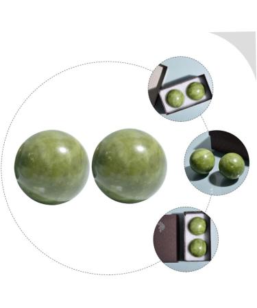 Lurrose 10 PC Green Jade Handball Massage Balls | Marble Fitness & Relaxation Tools | International Shipping Available - Buy Online on GoSupps.com