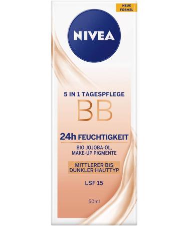 NIVEA BB 5-in-1 Day Cream with SPF 15 | 24-Hour Moisture | Buy Online - Buy Online on GoSupps.com