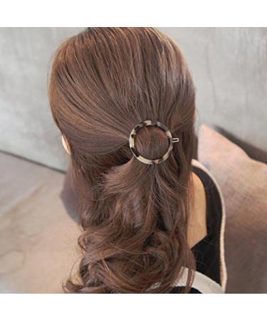Aeromdale Boho Wedding Hairpin - Vintage Leopard Resin Circle Hair Clip & Accessory Gift - Buy Online on GoSupps.com