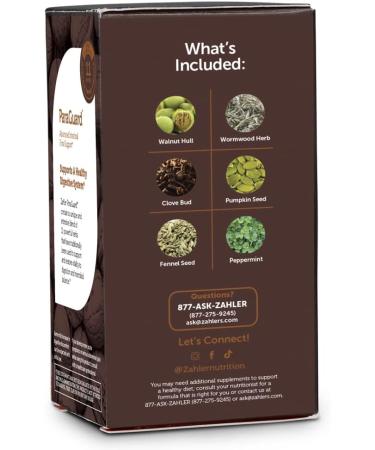 Zahler ParaGuard Intestinal Cleanse & Support - 90 Softgels with Wormwood - Kosher Certified - Buy Online on GoSupps.com