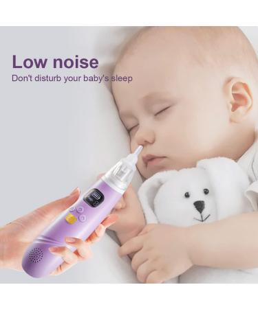 KANEE Electric Baby Nasal Aspirator | 3 Suction Levels | Rechargeable and Music Feature | Infant Nose Cleaner with 3 Silicone Nozzles - Purple - Buy Online on GoSupps.com