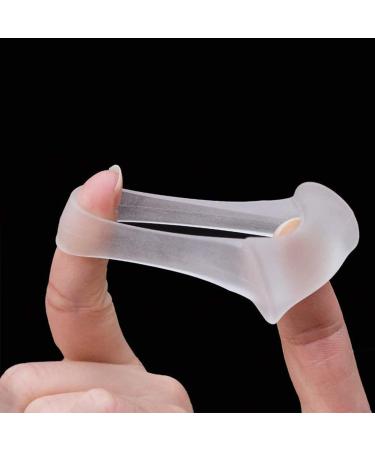 4 PCs Transparent Silicone Toe Separators - Gel Spreaders for Overlapping Toes & Big Toe Relief - Buy Online on GoSupps.com