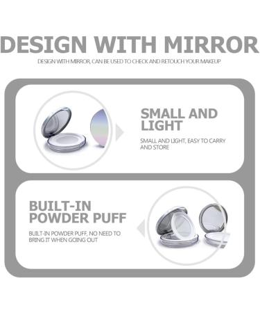 SHERCHPRY 2pcs Powder Box Powder Puffs for Face Powder Loose Powder Containers Loose Powder Mirror Case Miss - Buy Online on GoSupps.com