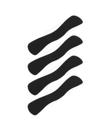 VALICLUD Lot de 4 Coussinets en Silicone Noir Forme Vague pour Extensions de Cils Supports Frontaux R utilisables Applicateurs Isolants pour Greffe et Rehaussement de Faux Cils Usage