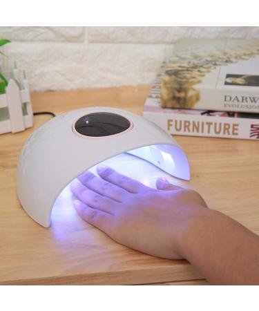 24W UV Nail Dryer Lamp - LED Gel Hardening 30s/60s Timer & Auto Sensor | Perfect Nail Art Tools for All Nail Polishes - Buy Online on GoSupps.com