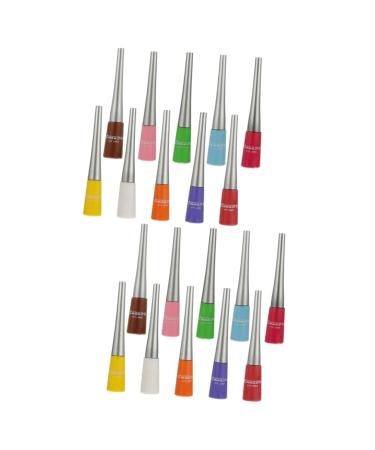 FOMIYES 20 Pcs Colored Liquid Eyeliner Makeup Supplies Eye Grooming Pens Customer Service Cosmetics