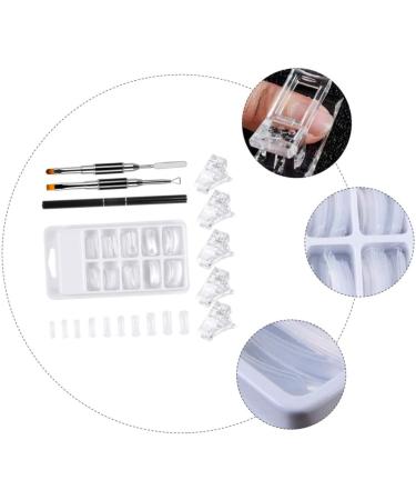 FRCOLOR Tools Set nail extension manicure extension clip clamp nail art tools dual forms Manicure Supplies Nail Plate Decor crystal decor Nail Model white nail clipper lengthen Art - Buy Online on GoSupps.com