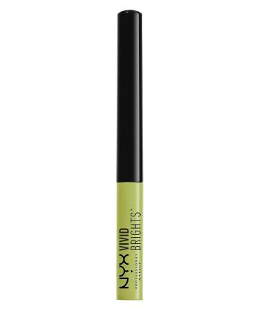 NYX Vivid Brights Liquid Eyeliner in Vivid Escape - Pastel Lime Green | Long-lasting Formula - Buy Online on GoSupps.com