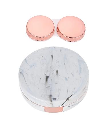 Socobeta Portable Contact Lens Soaking Box - 4 Colors Eye Care Kit Container (Pink) - Marble Pattern Cosmetics for International Shipping - Buy Online on GoSupps.com