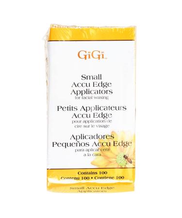 GiGi Accu Edge Small Wax Applicators for Hair Waxing/Hair Removal, 100 Pieces Gigi Accu Edge Applicators Small, 100 Count