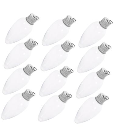 Alipis 20pcs Small Light Bulb Candy Bottle Boxes for Presents Plastic Candy Bottles Sealed Bottle