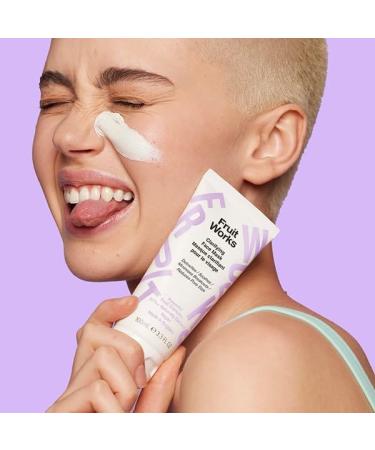 Fruit Works Clarifying Face Mask 100ml - Fruit AHA Complex White Kaolin Clay & Apricot Oil | Vegan Made In England - Buy Online on GoSupps.com